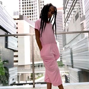 Pink one piece bodysuit